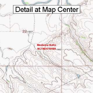  USGS Topographic Quadrangle Map   Medicine Butte, North 