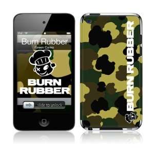     4th Gen  Burn Rubber  Green Camo Skin: MP3 Players & Accessories