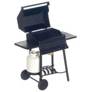   Dollhouse Miniature Barbeque Grill with Propane Tank Toys & Games