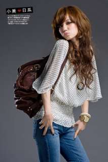 L066 New Korean fashion chiffon womens Tops/Blouses M  