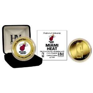  Miami Heat 24Kt Gold And Color Team Logo Coin Everything 