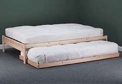 New Roll Away Trundle, Twin Size Hardwood Bed Frame  