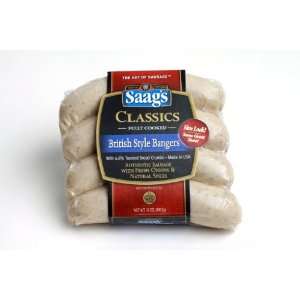 Saags British Style Bangers 12 Oz.  Grocery & Gourmet 