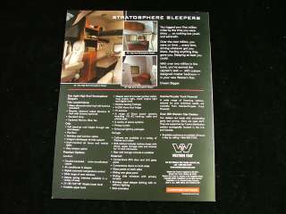 2007 Western Star Stratosphere Sleepers Truck Brochure  
