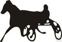Harness Racing Race Horse Track Trotter Decal 7  