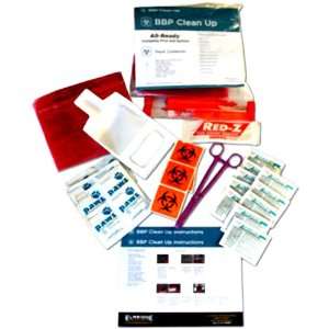   System Blood Borne Pathogens Clean Up Pack with Instruction Card