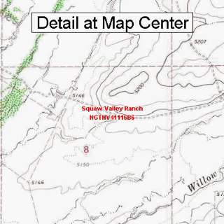 USGS Topographic Quadrangle Map   Squaw Valley Ranch 