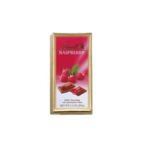 Lindt Chocolate Bar Raspberry Filled, 3.5 Ounce Bars (Pack of 12 