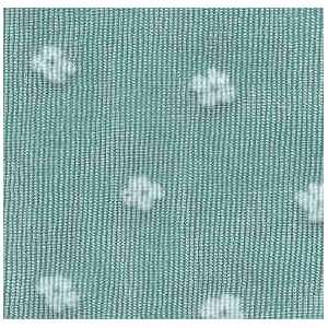  SLINKY FLORAL AQUA FLOCKED Fabric By The Yard