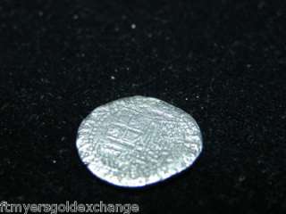 Solid Silver Atocha Coin Spanish Coin 4 Reale  NR Ω 