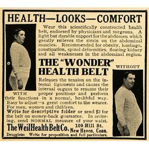   Health Belt Co Abdominal Muscles   Original Print Ad: Home & Kitchen
