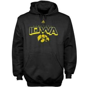  adidas Iowa Hawkeyes Black Book Smart Hoody Sweatshirt 