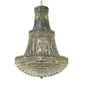 Empire Design 17 Light 48 Chrome or Gold Chandelier with European or 