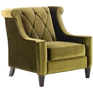  Barrister Green Velvet Club Chair: Home Improvement
