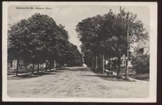 RP Postcard KASSON MN Mantorville Street View 1907?  