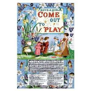   Buyenlarge Boys & Girls Come Out to Play 20x30 poster: Home & Kitchen