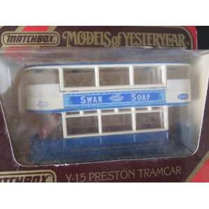 Preston Tramcar (Blue) Swan Soap Logo Matchbox Model of Yesteryear Y 