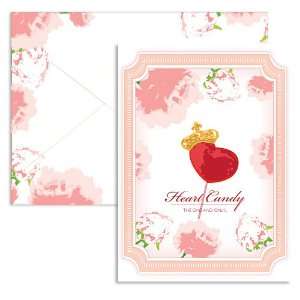 Signature Line   Heart Candy Valentine Note Cards (1 Card + 1 Envelope 