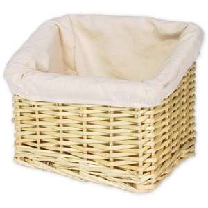  West River Baskets Small Willow Basket with Liner: Home 