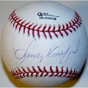  Autographed Sandy Koufax Ball   Official OA   Autographed 