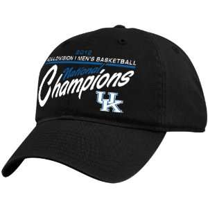   Basketball National Champions Script Adjustable Hat   Black (): Sports