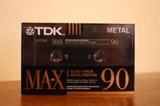 TDK MA X 90 Metal Position IEC IV / Type IV Cassette Tape  