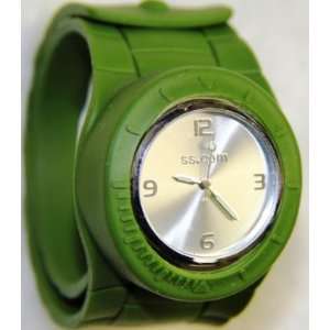  Silicone Slap On Watch   Military Green   Large 