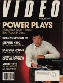 Video Magazine August 1989 Yamaha CDV 1600 Combi Player  