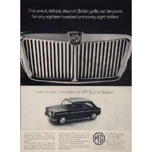   Sedan Radiator Grille BMC Car   Original Print Ad: Home & Kitchen