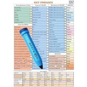  Mantra Lingua Key Phrases Kit  Chart, RecorderPen and 