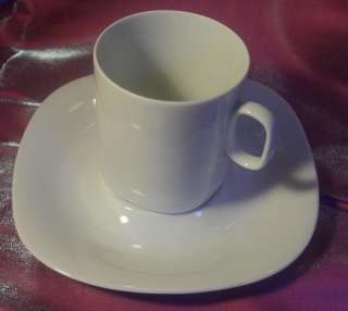 Block Langenthal Transitions White Cup & Saucer 744184974008  