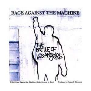 Rage Against The Machine   White Battle Of Los Angeles   Sticker 