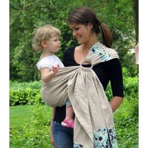   Baby Linen Banded Ring Sling Baby Carrier   Turquoise Dream: Baby