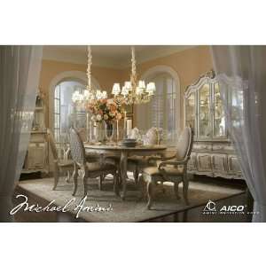 Aico Furniture Lavelle Dining Room Set (Blanc) 54000 04 DR SET:  