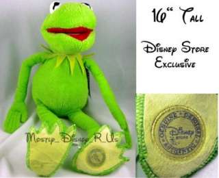   Authentic Original The Muppets Kermit Frog 2011 Toy Plush Doll 16