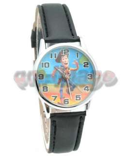 Brand New Disney Toy Story Woody leather Wrist Strap Watch QT1125 