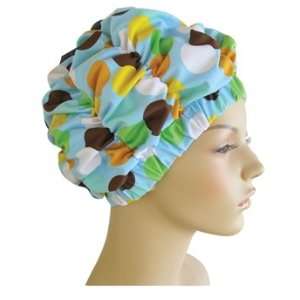   Luxury Spa/Pool/Shower Cap   Turquoise with Dots by Jane Inc.: Beauty
