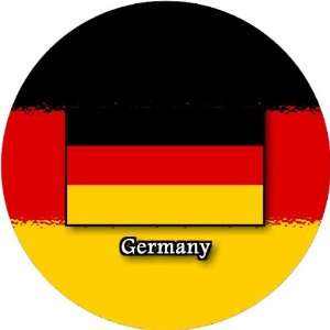  Pack of 12 6cm Square Stickers Germany Full Flag