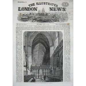  1860 Choir Lichfield Cathedral Interior Architecture