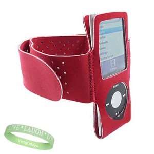  Red Athletic Sports Armband skin Cover case For Apple iPod 