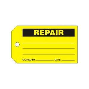  REPAIR Tags RV Plastic (5 7/8 x 3 3/8)   1 Pack of 5 