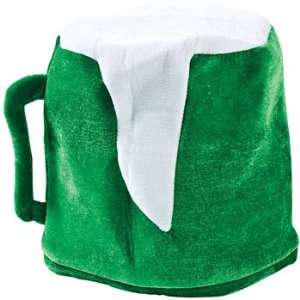  Plush Green Beer Mug Hat   Hats & Novelty Hats: Health 
