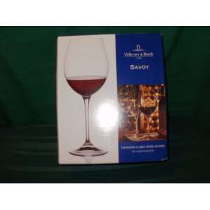   Set of 2 Bordeaux Red Wine Glasses 