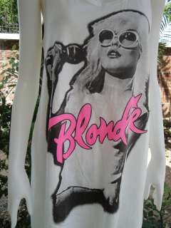 BLONDIE Debbie Harry Rock Regend T Shirt Dress M/L  