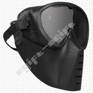 Airsoft BB Gun Paintball Mesh Face Goggle Protect Mask  
