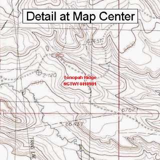 USGS Topographic Quadrangle Map   Tonopah Ridge, Wyoming 
