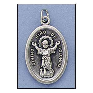 100 Piece Pack, Patron Saints Medals, Divineo Nino, Italian Oxidized 