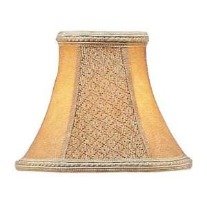   S120 Chandelier Shade Tan Suede Bell Clip Shade