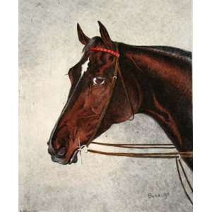 Head of Bendigo Etching Wheeler, Alfred , Horse Racing Steeple Chasing 