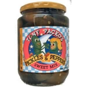 Tony Packos Sweet Mix Pickles and Peppers  Grocery 